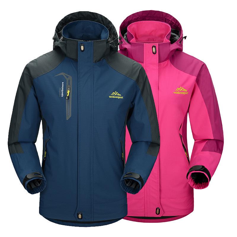 Spring Windproof & Waterproof Single Layer Jacket for Outdoor Sports - Men's & Women's Hiking Outerwear