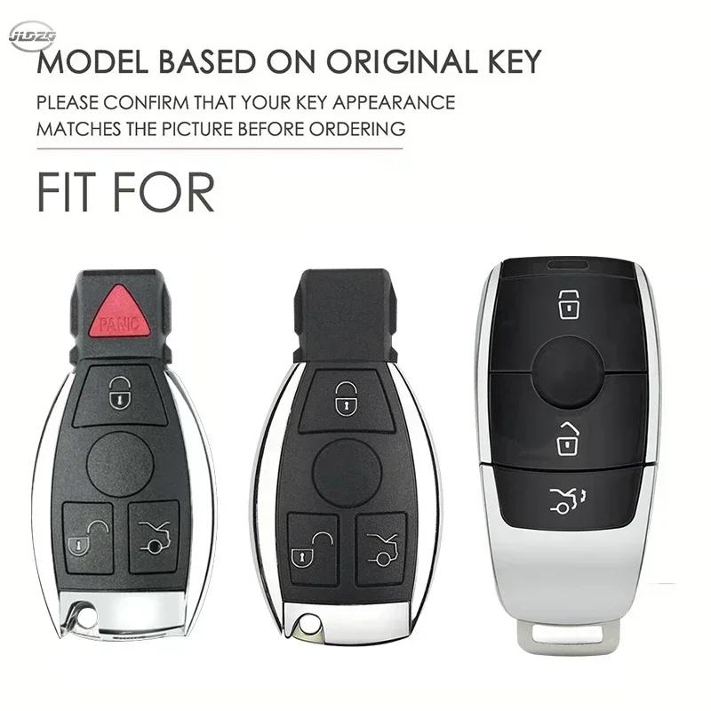 Leather Car Remote Key Case Cover For Mercedes Benz A C E S G Class Glc Cle Cla Glb Gls Gla W177 W205 W213 W222 X167