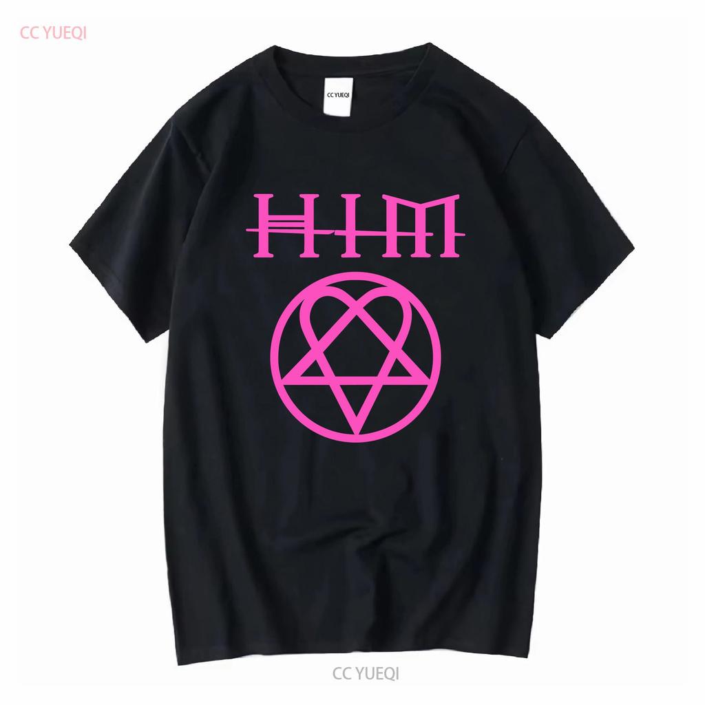 HIM Heartagram His Infernal majesty Band T Shirt Mens L Goth Metal vintage Washed Casual designer clothes graphic Unisex