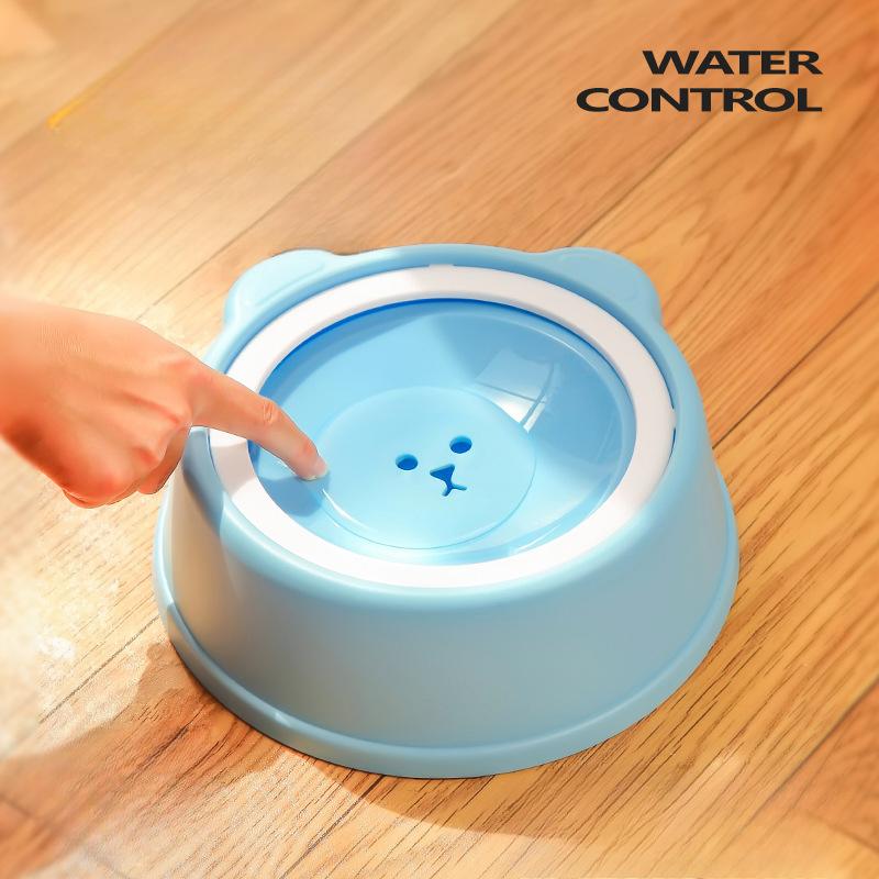 Bol pentru animale de companie Bol pentru câini, gură neumedă, bol plutitor, dozator de apă pentru pisici, dozator de apă pentru animale de companie, anti-suflare și anti-răsturnare.