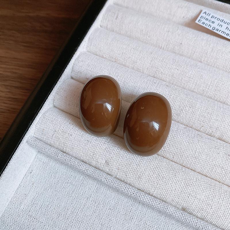Candy Color C-Shaped Geometric Ear Cuff: Silver Needle Earrings for Women - Stylish, Unique, High-Class Design