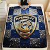 1PC Al Hilal SFC Print Flannel Blanket, High Quality All Seasons, Home Decor, Warmth and Comfort, Perfect for Christmas Gifts