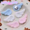 2pcs Small Angel Wings Brooch Japanese Style Sweet Clothes Decor Y2K Plush Bag Hat Accessories