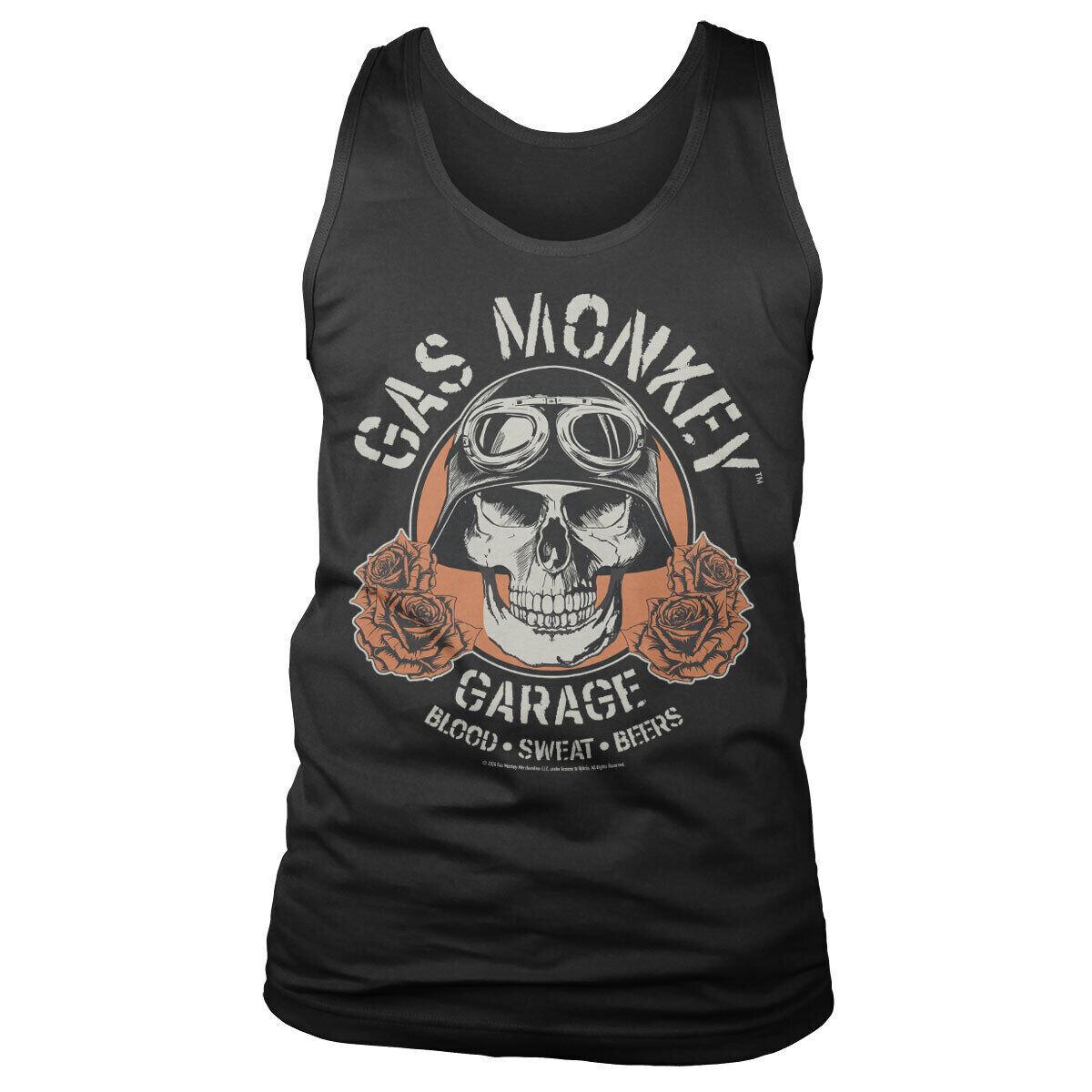 Licenza Ufficiale Gas Monkey Garage Teschio Uomo Maglia Canotta S