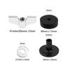 Butterfly Nut & Bolt, T-Type Nut with Stainless Steel Washer for Drum Set Musical Instruments