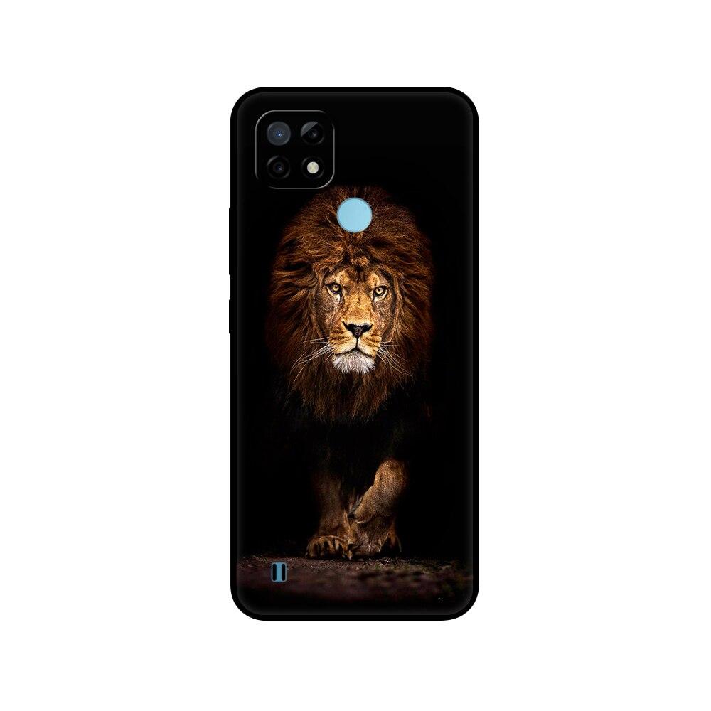 For Realme C21 Case Silicon Back For OPPO RealmeC21 C 21 Phone Covers 6.5" Funda RMX3201 Bumper Capa Etui Soft Black Tpu Case