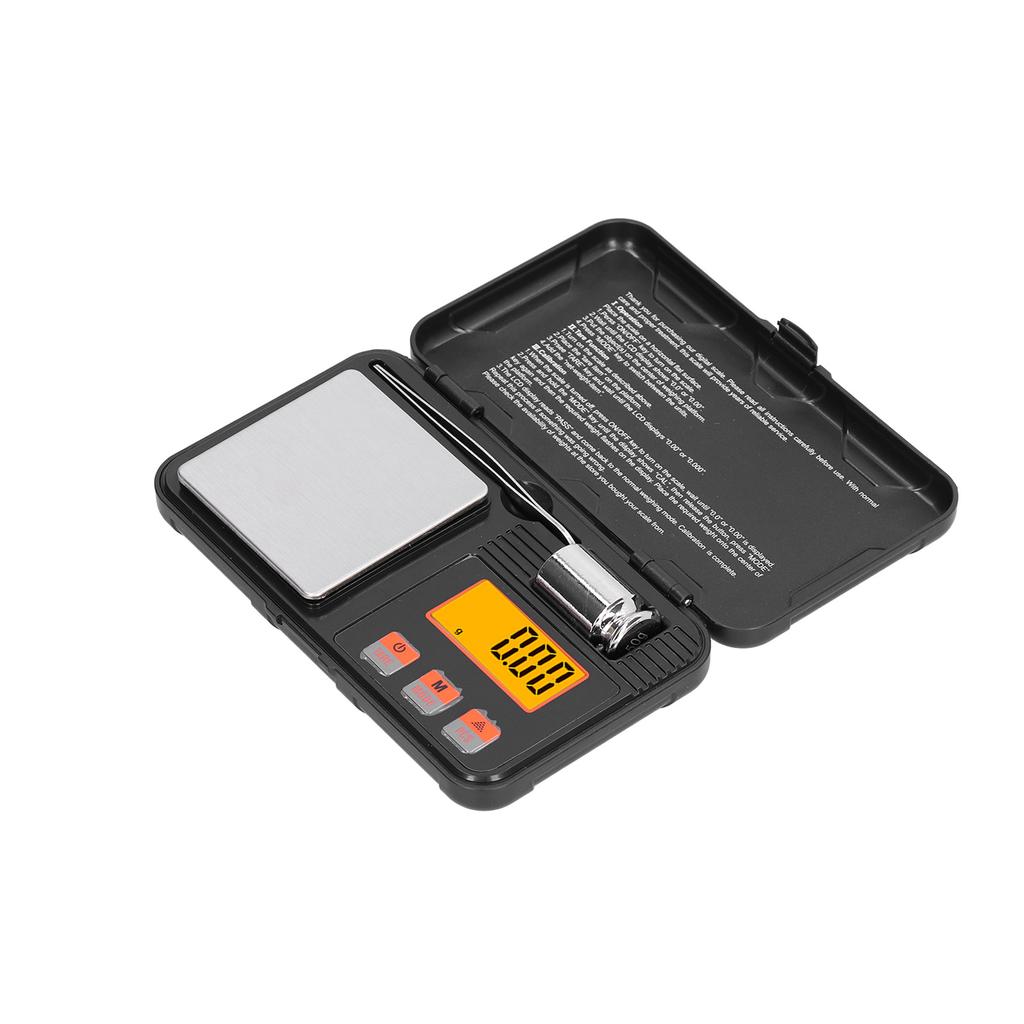 200g/0.01g Jewelry Scale LCD Display Mini Portable Electronic Balance Scale with Weight Tweezers