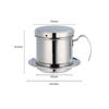 Stainless Steel Vietnamese Coffee Drip Filter Cup Portable Traditional Vietnam Coffee Maker Coffee Brewing Tool for Office Home