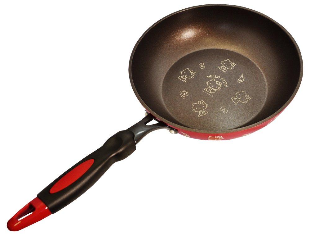 Skater-kompatibel Braten Hallo Kitty und Sanrio AFP26 IH/Gas Diamantbeschichtete Pfanne, 26cm, Design,