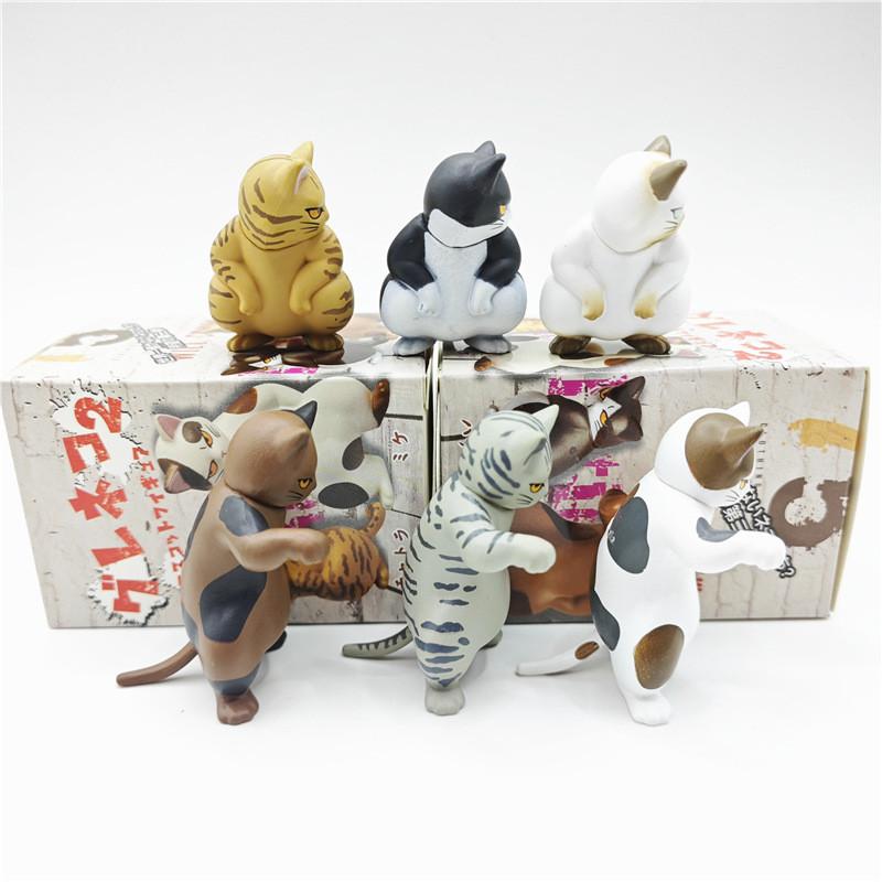 Fierce Looking Bad Kitty Series Two Blind Box Vicious Crouching Calico Cat Pvc Toy Figure