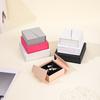Dual-Opening Magnetic Flip Jewelry Packaging Box Earring Necklace Ring Jewelry Organizer Box Thick Kraft Paper Jewelry Box
