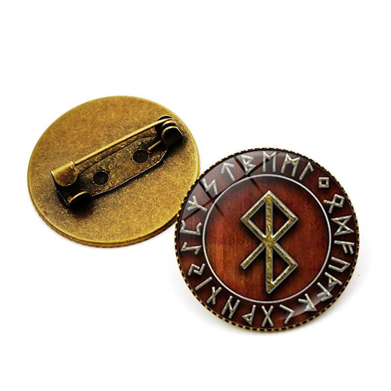 Viking Metal Brooch With Electroplated Finish For Casual And Formal Wear
