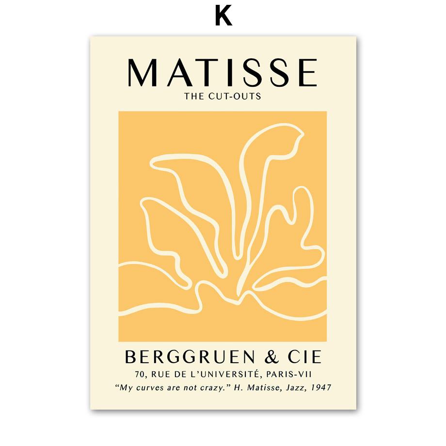 Matisse Abstract Flower Woman Posters Museum Wall Art Print Canvas Painting Sage Green Trendy Wall Pictures Living Room Decor