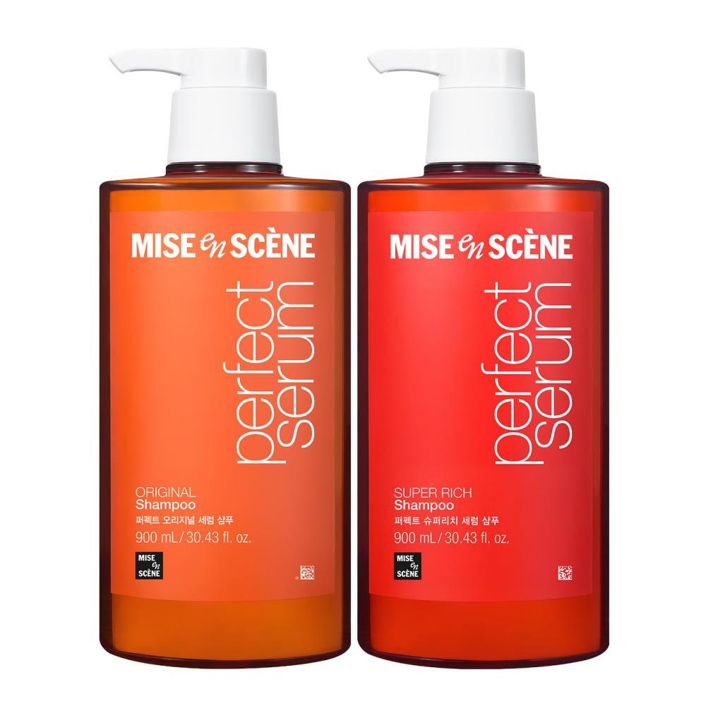

Mise en Scene Perfect Original and Super Rich Serum Shampoo Damage Care Set 900ml x 2pcs