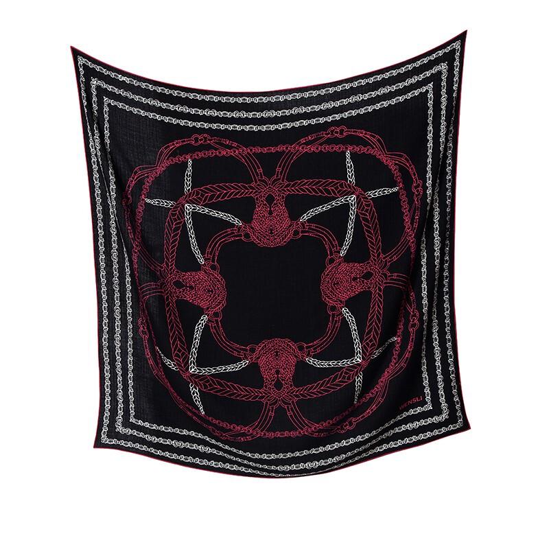 Wensli Unisex Silk Wool Blend Scarf