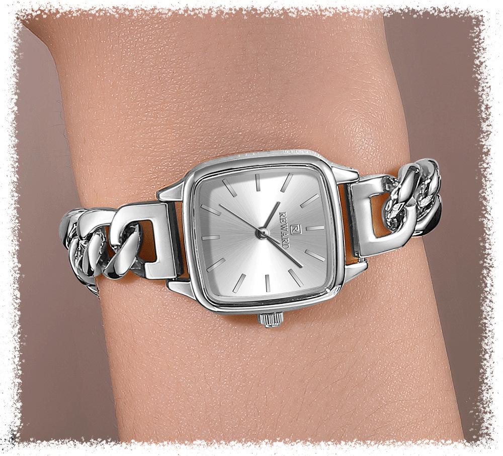 Elegant Sugar Cube Women's Watch: Light Luxury & Fashionable Design