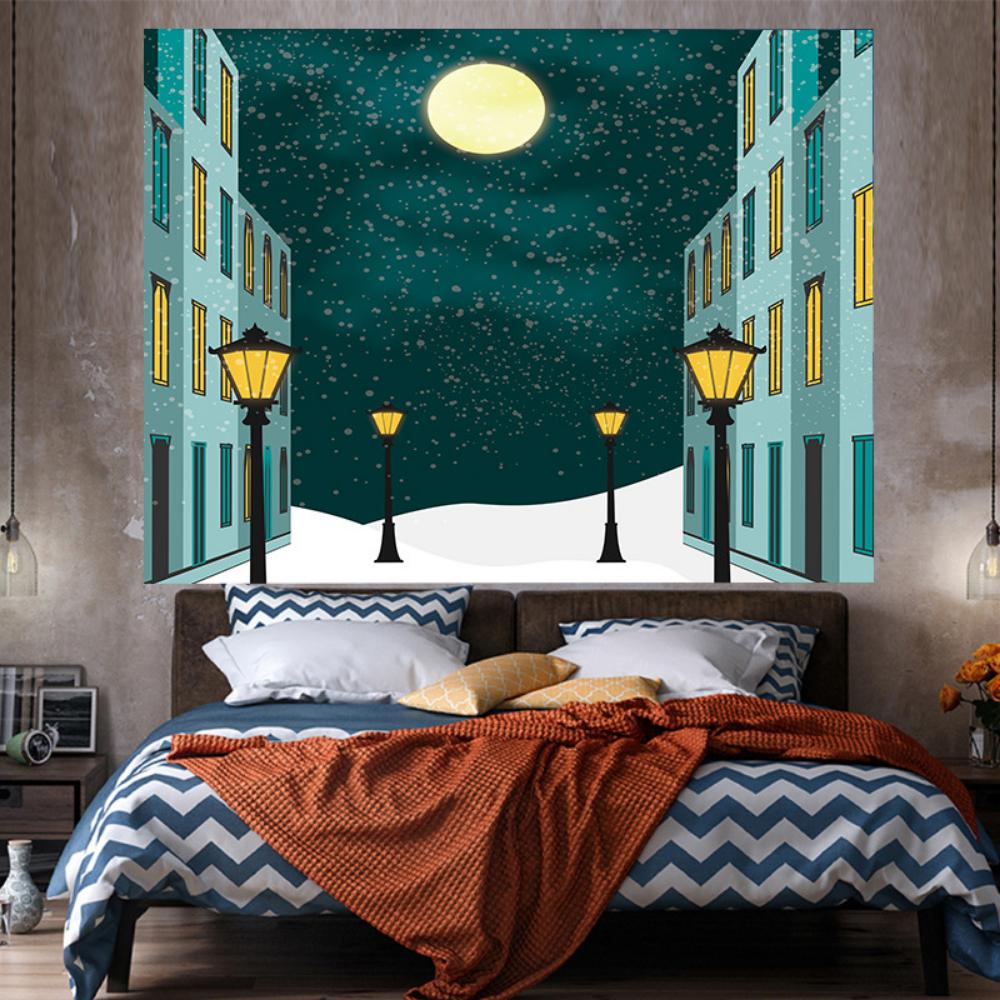 

Рождественский фон из ткани, украшения для вечеринки в виде лося Санта-Клауса, плед для подвешивания флага, рождественская ткань для подвешивания, гобелен 100cm*150cm