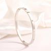 Starry Sky Silver Titanium Steel Bracelet for Women - High-End, Versatile, Full Diamond, Non-Fading Fashion Accessory