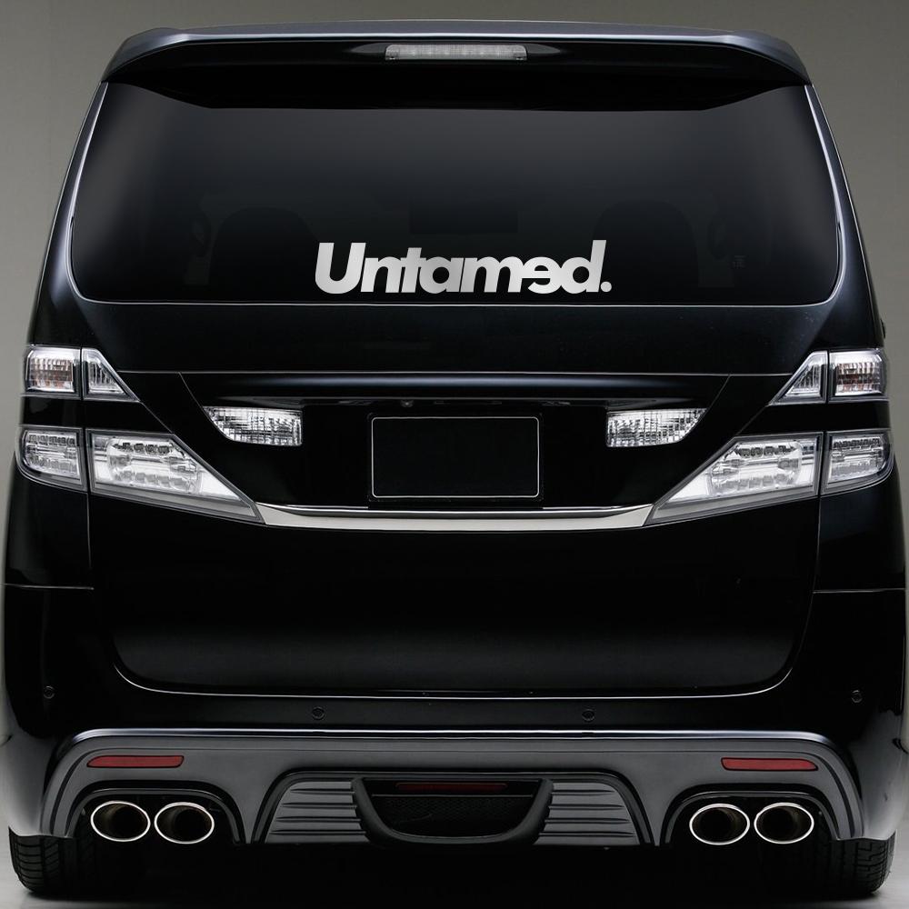 Car Stickers Untamed Auto Front Rear Windshields Vinyl Film Waterproof Vehicles PVC Stickers Exterior Car Accessories Decoration