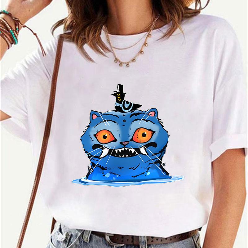 Kpop Demon Hunters Women T-shirt Korean Funny Graphic Y2k Tops Short Sleeve Tees Streetwear Female Harajuku Aesthetic Clothing