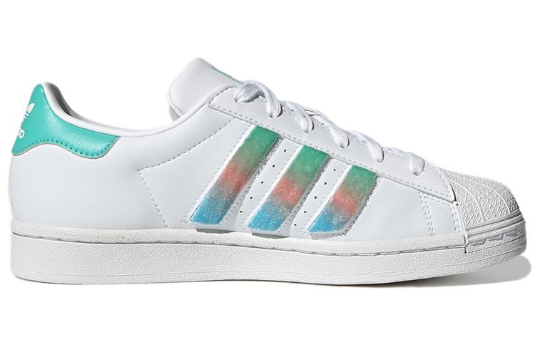 adidas Originals Superstar For White/Green/Blue Women's GZ2798