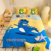 Dinosaurs Cartoon Duvet Cover Set,Single Double King Us Twin Full Queen Size Anime Bedding Set With Zipper And Pillowcases 75*50