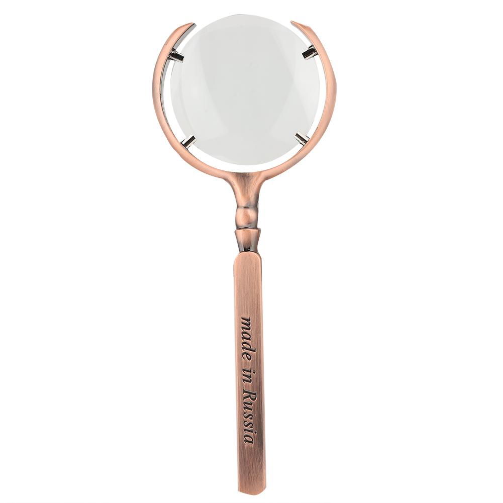 

Handheld Handicraft Magnifying Glass Book Reading Watch Jewelry Repairing MagnifierBronze антична бронзова кольору