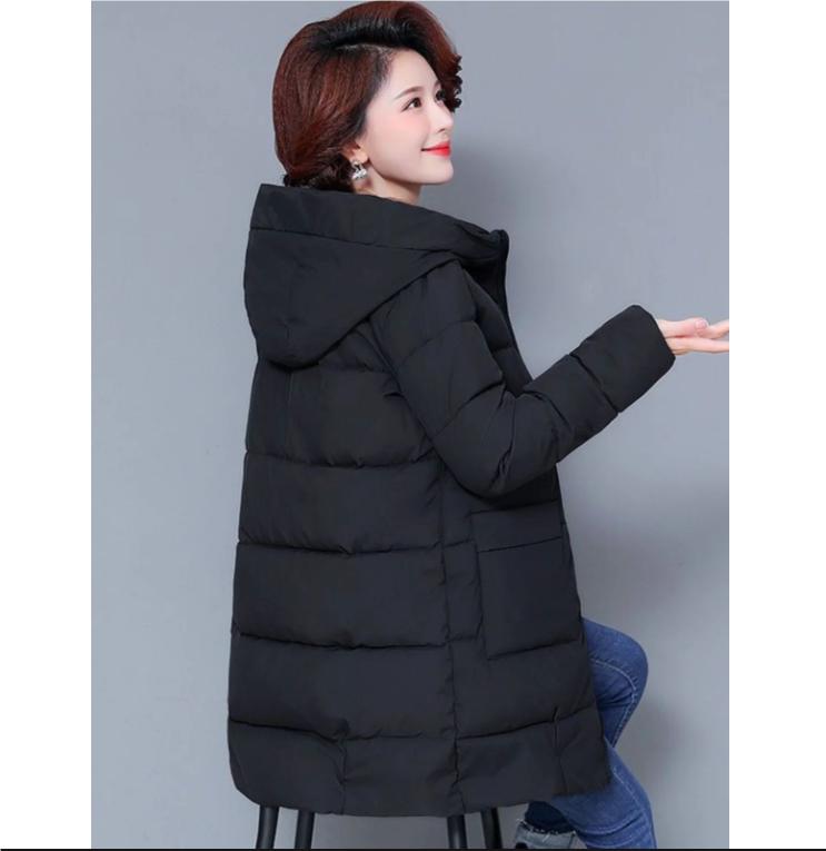 Thiened Large Size Down Cotton Jaet Winter Clothes for Middle-Aged and Ly People Andmother Sle Coat Outerwear