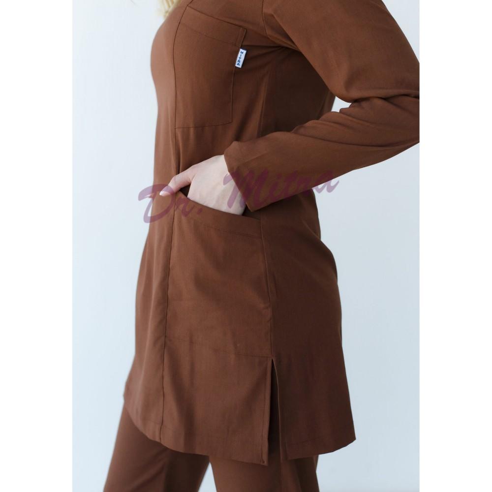 Zweiteiliges Hijab-Set, medizinische OP-Anzüge, Unisex-Arzt- und Krankenpflegeuniform-Set, Oberteile + Hosen mit langen Ärmeln