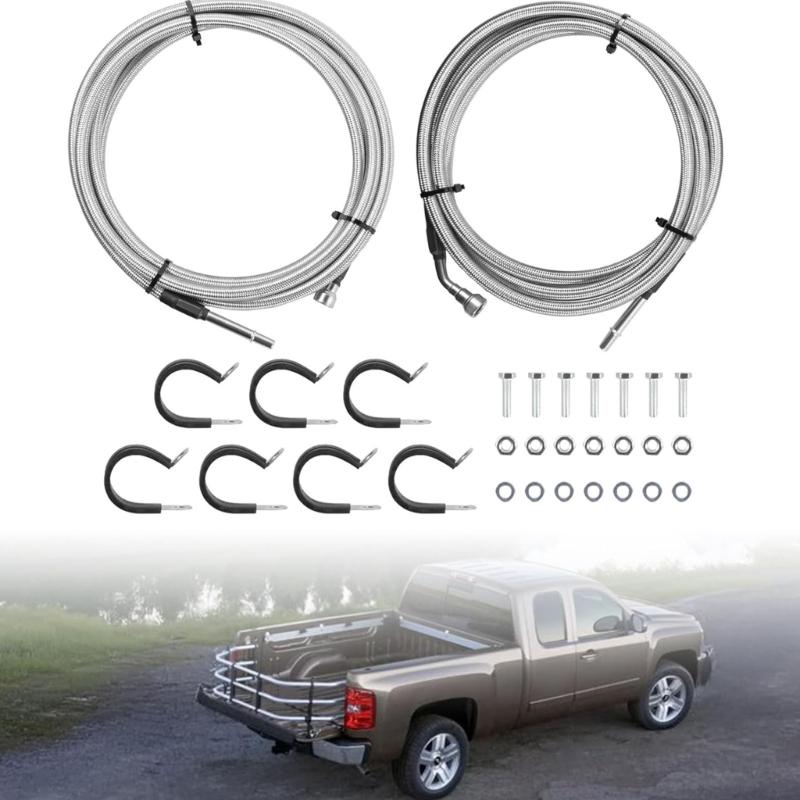 Stainless Steel Flexible Braided Quick Fix Fuel Line Kit For 1500 DIY Automotive Repair 15946187 QFF0004SS 819-875
