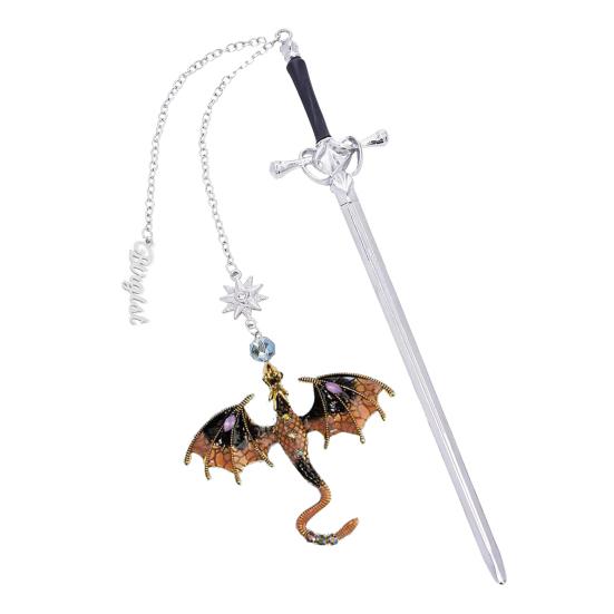 Fourth Wing Dragon Bookmark Fantasy Dragon Page Maker Cool Metal Bookmark Reading Gift for Men Women Bookworm