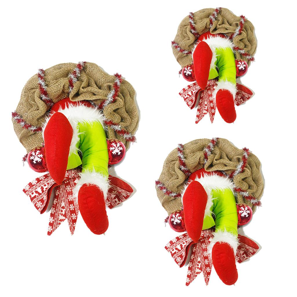 Weihnachts-Dieb-Kranz Weihnachts-Elfenbein-Kranz Weihnachts-Jute-Kranz Feiertagsdekoration