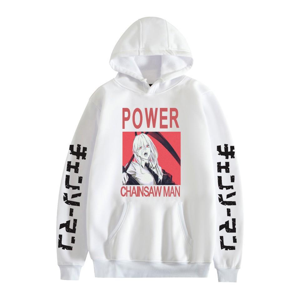 Chainsaw Man Otoño Invierno Forro Polar Ropa de Calle Tops Hombre Mujer Moda Sudaderas
