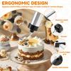 Stainless Steel Churro Maker Set Reusable Rust Proof Churros Maker Machine Multipurpose Cookie Press Maker for Cupcakes