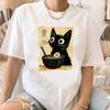 Noodle Ramen CaT Shirt Teen Pop Culture Graphic Comfortable Gothic Vintage Classic T-shirt Women 80s Comfortable 2000s Kawaii
