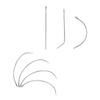 50 Pieces Heavy Duty Hand Sewing Needle Curved Leather Needle Weaving Needle for Upholstery Leather Carpet Canvas Repair