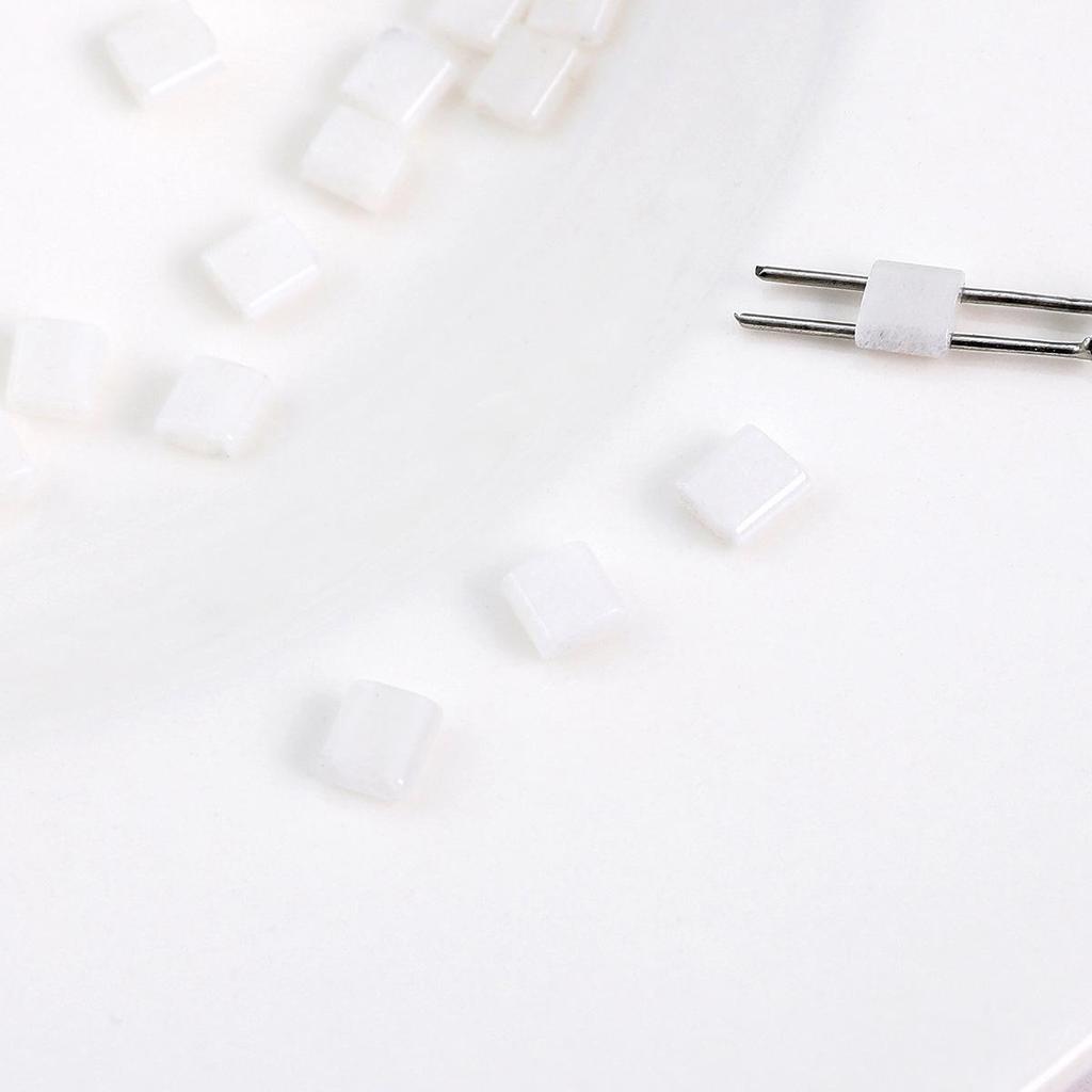 Black Hematite Emperor Stone Square Two-Hole Loose Beads for DIY Jewelry Making