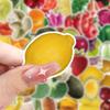 52PCS Cute Cartoon Fruit & Vegetable Reward Stickers for Kids, Decorative Laptop Stickers