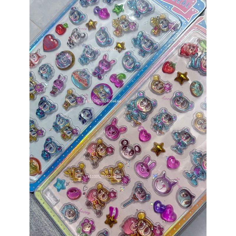 Latest Angel Blue Wave Water Moisturizing Stickers Japanese 3D Ease Stickers Children'S Fairy Decorative Stickers