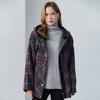 Multi Check Hood Half Handmade Coat Cc10hc305on