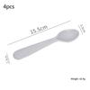 1/2/4Pcs Simple Children Tableware Plastic Baby Feeding Spoon Toddler Training Eating Utensils For Dessert Fruit