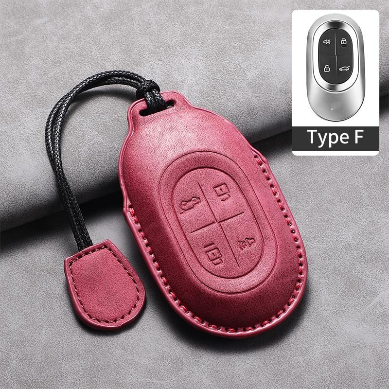 Leather Car Remote Key Case Cover For Jetour Shanhai L7 Pro MAX ULTRA Soueast S08 DM Car Protector Fob Keychain Accessories