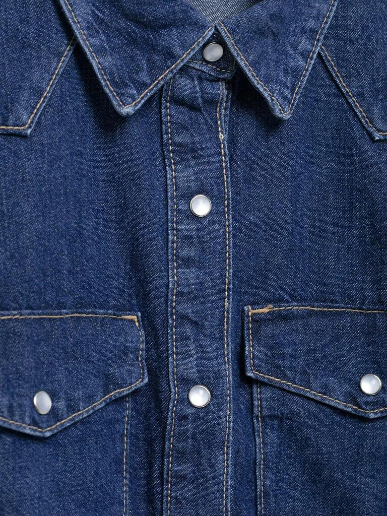 2025 Spring Women's Fashion: European & American Style Denim Shirt with Long Pants