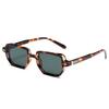 Punk Square Frame Glasses Small Frame UV400 Eyewear Retro Sun Glasses  Business