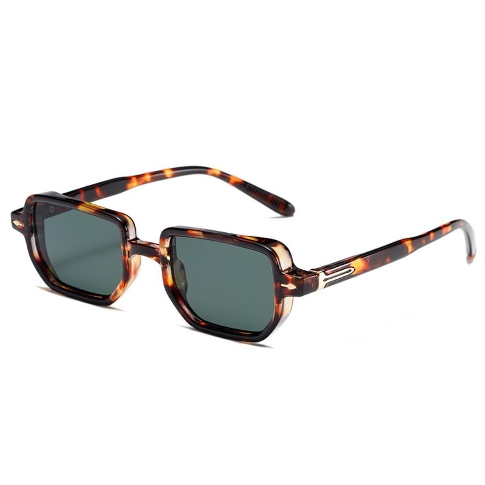Punk Square Frame Glasses Small Frame UV400 Eyewear Retro Sun Glasses  Business