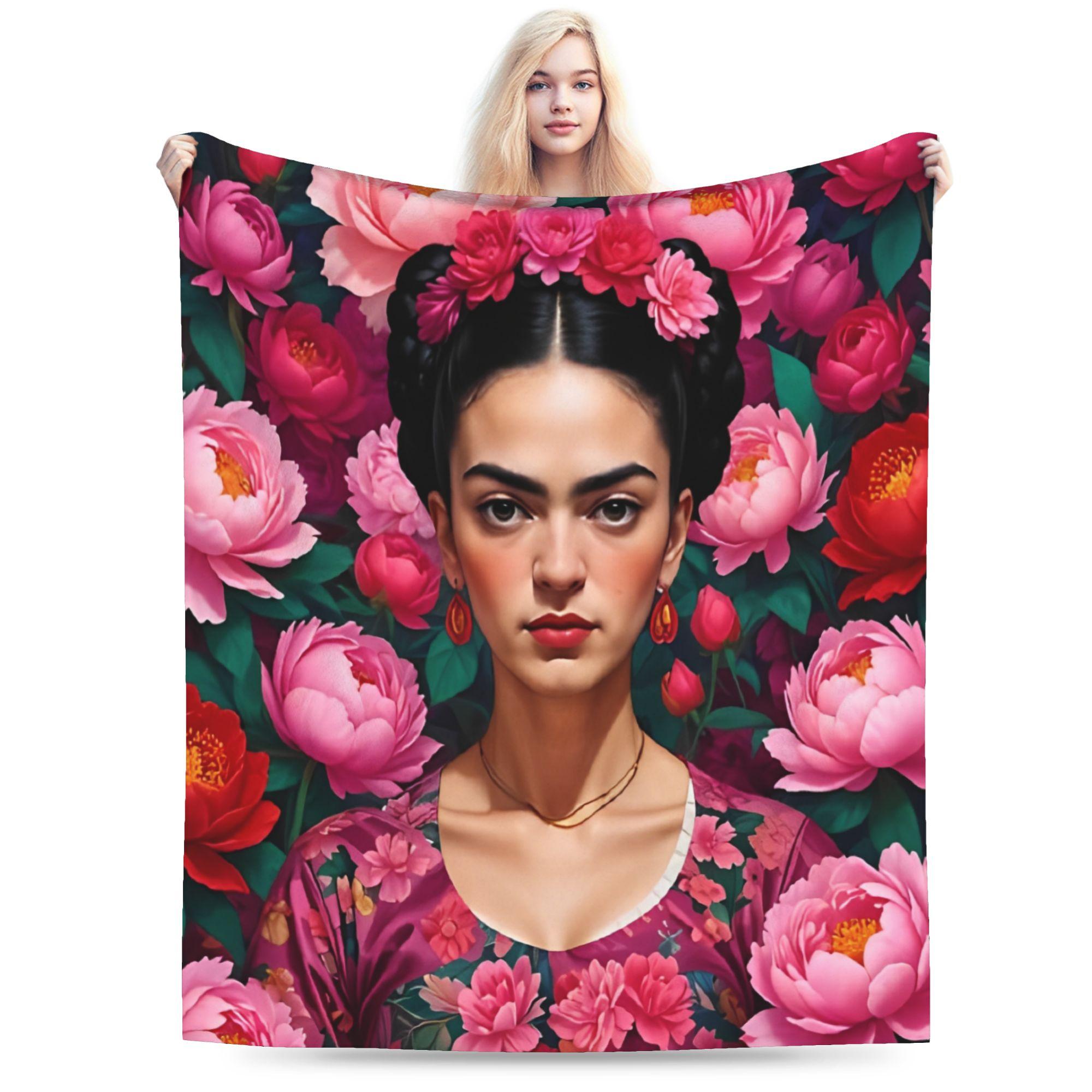 Fridaes Kahloes Merch Blankets Super Soft Flannel  Throw Blanket Relax Bedspread 30x40in