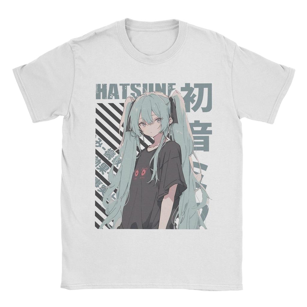 The Diva Hatsunes Mikus T Shirt for Men Women Cotton Novelty T-Shirt Round Collar Tee Shirt Short Sleeve Tops Plus Size