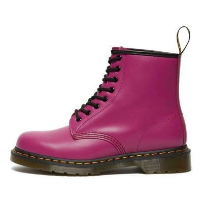 1460 Round Toe Lace-Up Short Boots Unisex Boots Pink 27139673