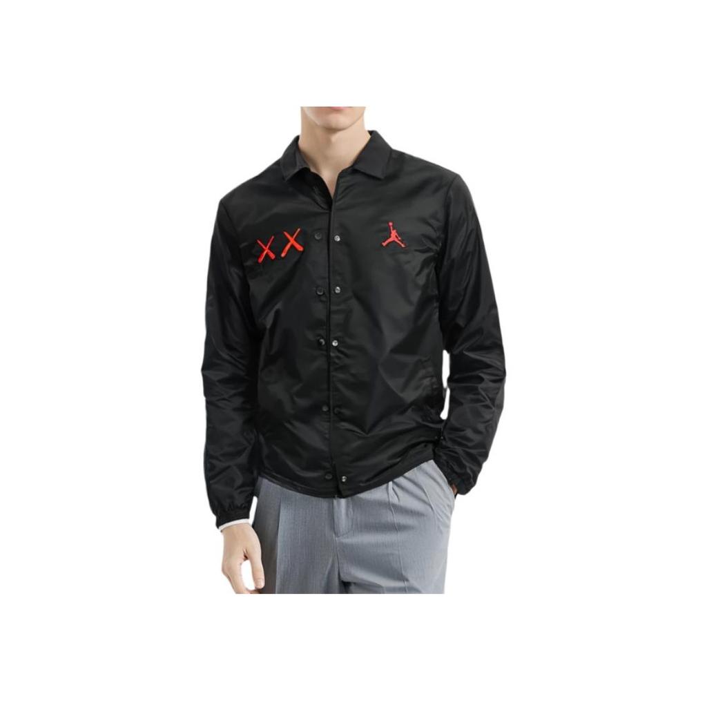 Jordan Einfarbige Emblem Freizeit-Langarmjacke Unisex Jacke Schwarz 884483-010