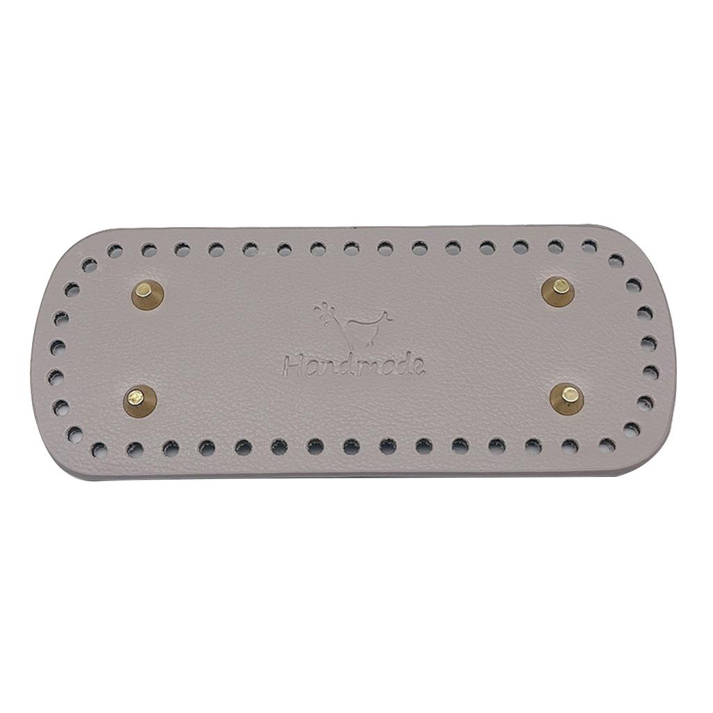 Oval Round Bags Bottom Leather Bag Base with 44 Holes Nail-Bottom Shaper Pad for DIY Crossbody Shoulder Bag Knitted Bag